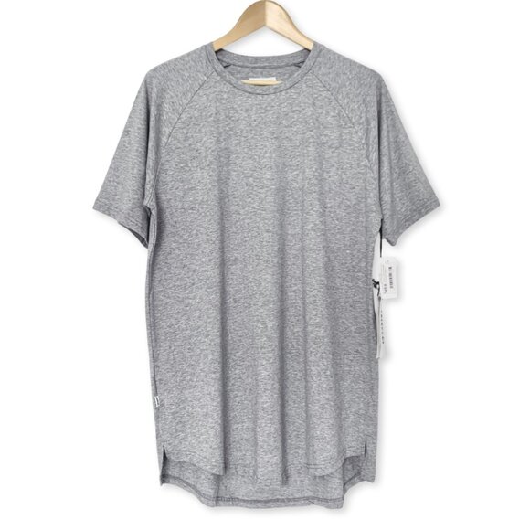 Fairplay Heather Grey Gray Raglan Venice Short Sleeve T Shirt Tee Athleisure - Picture 4 of 16